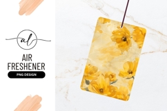 Yellow Floral Illustration with Painted Texture Product Image 1