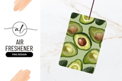 Seamless Pattern of Halved Avocados with Brown Seeds Product Image 1