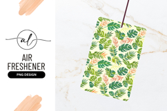 Tropical Leaf Pattern Green Orange and Yellow Leaves Product Image 1