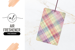 Pastel Plaid Pattern with Diagonal Lines in Soft Colors Product Image 1
