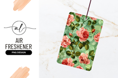 Pink Roses and Green Leaves Floral Pattern on a Light Green Product Image 1