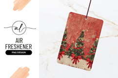 Christmas Trees with Red Bows and Snowflakes Product Image 1