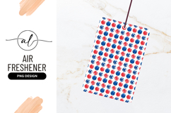 Red and Blue Dot Pattern on White Background Abstract Design Product Image 1