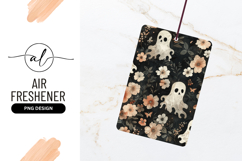 Halloween Ghost Floral Pattern with Ghosts Flowers Product Image 1