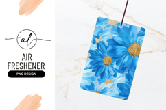 Blue and White Daisy Flowers with Golden Centers Product Image 1