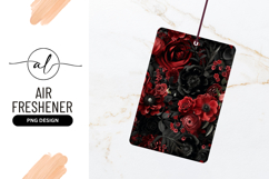 Red and Black Floral Arrangement Roses Anemones and Foliage Product Image 1
