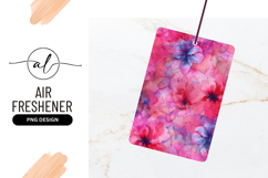 Pink And Blue Watercolor Floral Pattern Design Product Image 1