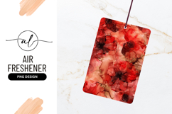 Alcohol Ink Red Poppy Floral Pattern Artwork Product Image 1