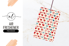 Red And Blue Heart Pattern Background Product Image 1