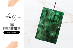 Emerald Green Wallpaper With Chandeliers Aesthetic Png Product Image 1