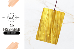 Golden Fabric With Sparkles Air Freshener Png Product Image 1