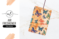 Colorful Butterfly Illustration Background Air Freshener Png Product Image 1