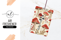 Watercolor Mushroom Pattern With Air Freshener Png Product Image 1