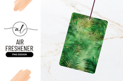 Tropical Green Leaf Background Air Freshener Png Product Image 1