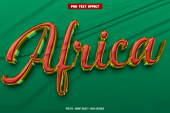 Africa 3D editable text effect Product Image 1