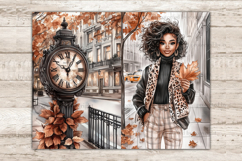 GlamArtZhanna, urban fall journal, african american, woman ephemera, taxi cab spice, brownstone fall, wet pavement, gutter rain rust, skyscraper fall, golden hour,  alleyway autumn, travel scrapbook, leaf collage