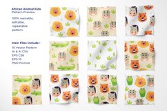 African Animal Kids - Seamless Pattern Product Image 2