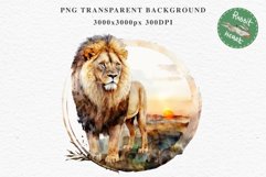 African Lion Safari Animals Clipart Wild Cats Savanna PNG Image Watercolor  Transparent Print for invitation t-shirt designs sublimation kids printable digital watercolor African Lion, Safari Animals clipart, sublimation nursery drawing, Savanna baby lion