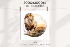 African Lion Safari Animals Clipart Wild Cats Savanna PNG Image Watercolor  Transparent Print for invitation t-shirt designs sublimation kids printable digital watercolor African Lion, Safari Animals clipart, sublimation nursery drawing, Savanna baby lion