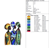 African Sisterhood - Machine Embroidery Design Product Image 6