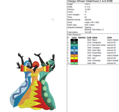 African Sisterhood 2 - Machine Embroidery Design Product Image 6