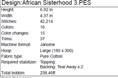 African Sisterhood 3- Machine Embroidery Design Product Image 7