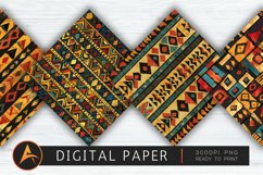African Tribal Patterns Digital Paper Product Image 1