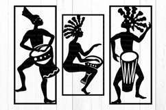 African Wall Decor OF 12 SVG, African women Wall Art Product Image 4