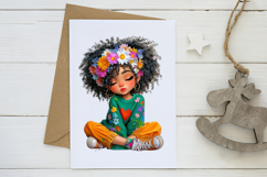 Afro Girl Png Sublimation Product Image 3