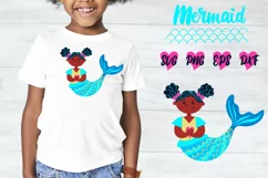 Afro Mermaid SVG for t-shirt