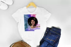 Afro girl sublimation design png Brown sugar babe Product Image 3