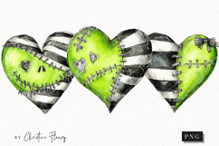 Green Heart Clipart | Halloween PNG Product Image 1