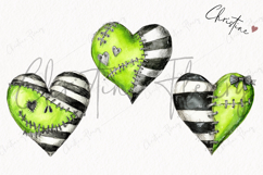 Green Heart Clipart | Halloween PNG Product Image 3