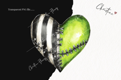 Green Heart Clipart | Halloween PNG Product Image 2