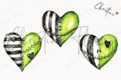 Green Heart Clipart | Halloween PNG Product Image 3