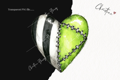 Green Heart Clipart | Halloween PNG Product Image 2