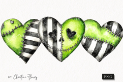 Green Heart Clipart | Halloween PNG Product Image 1