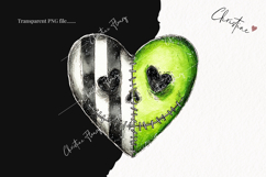 Green Heart Clipart | Halloween PNG Product Image 2