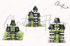 Whimsical Haunted House Clipart | Halloween PNG Product Image 3