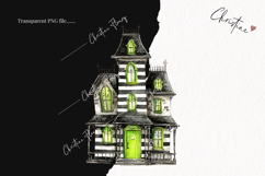 Whimsical Haunted House Clipart | Halloween PNG Product Image 2