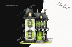 Whimsical Haunted House Clipart | Halloween PNG Product Image 2