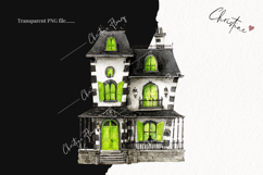 Whimsical Haunted House Clipart | Halloween PNG Product Image 2