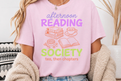 Afternoon Reading Society Sublimation, Retro Reading PNG Product Image 3