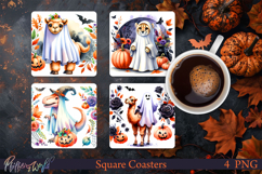 Halloween Square Coasters | Camel and Leo Product Image 1