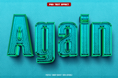 Again 3D editable text effect Product Image 1