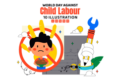 10 World Day Against Child Labour Illustration Product Image 1