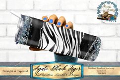 This is a agate black and white tiger tumbler design. This is a seamless tumbler wrap sized to fit 20oz skinny tumblers.