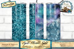 This is a white marble and Agate tumbler design. Sized for 20oz skinny tumblers. 