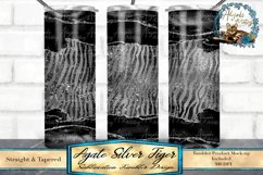 This is a agate black and silver tiger print tumbler design. This is a seamless tumbler wrap sized to fit 20oz skinny tumblers