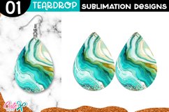 Agate Teardrop Earring Sublimation